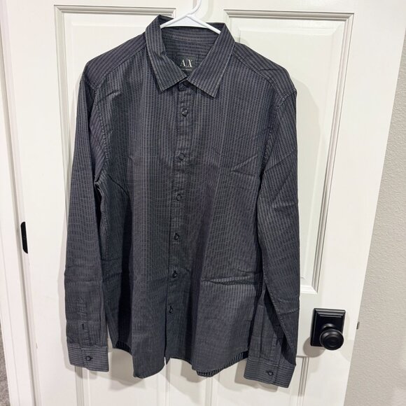 A|X ARMANI EXCHANGE Men's Button Down Size L - Picture 6 of 10